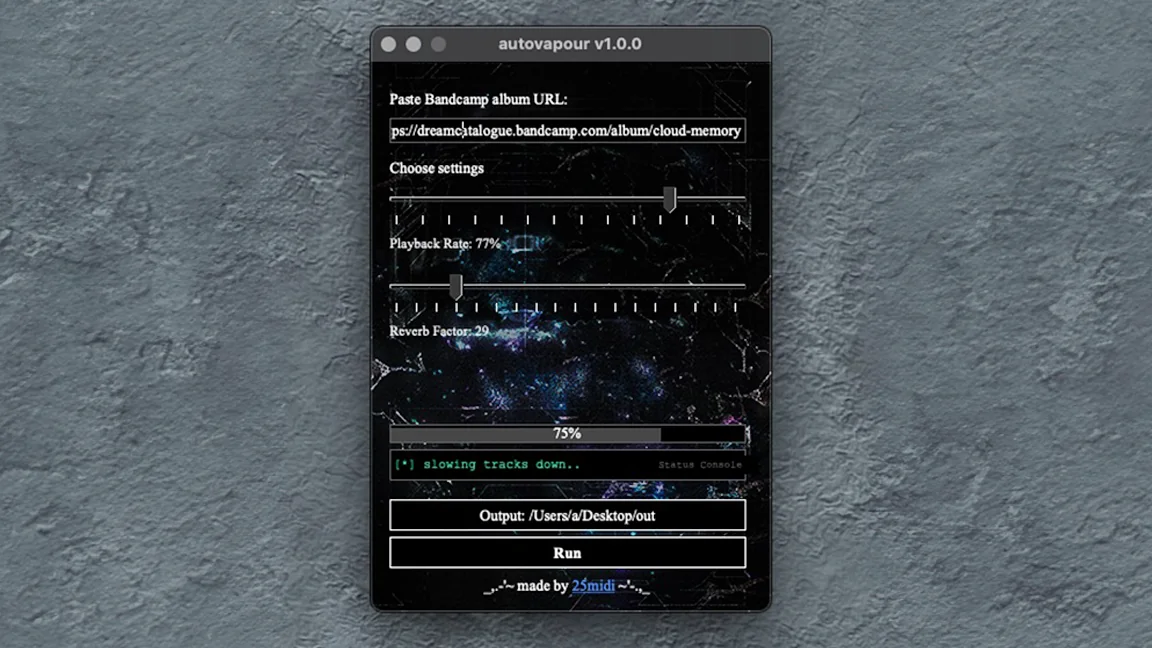 Interface of autovapour