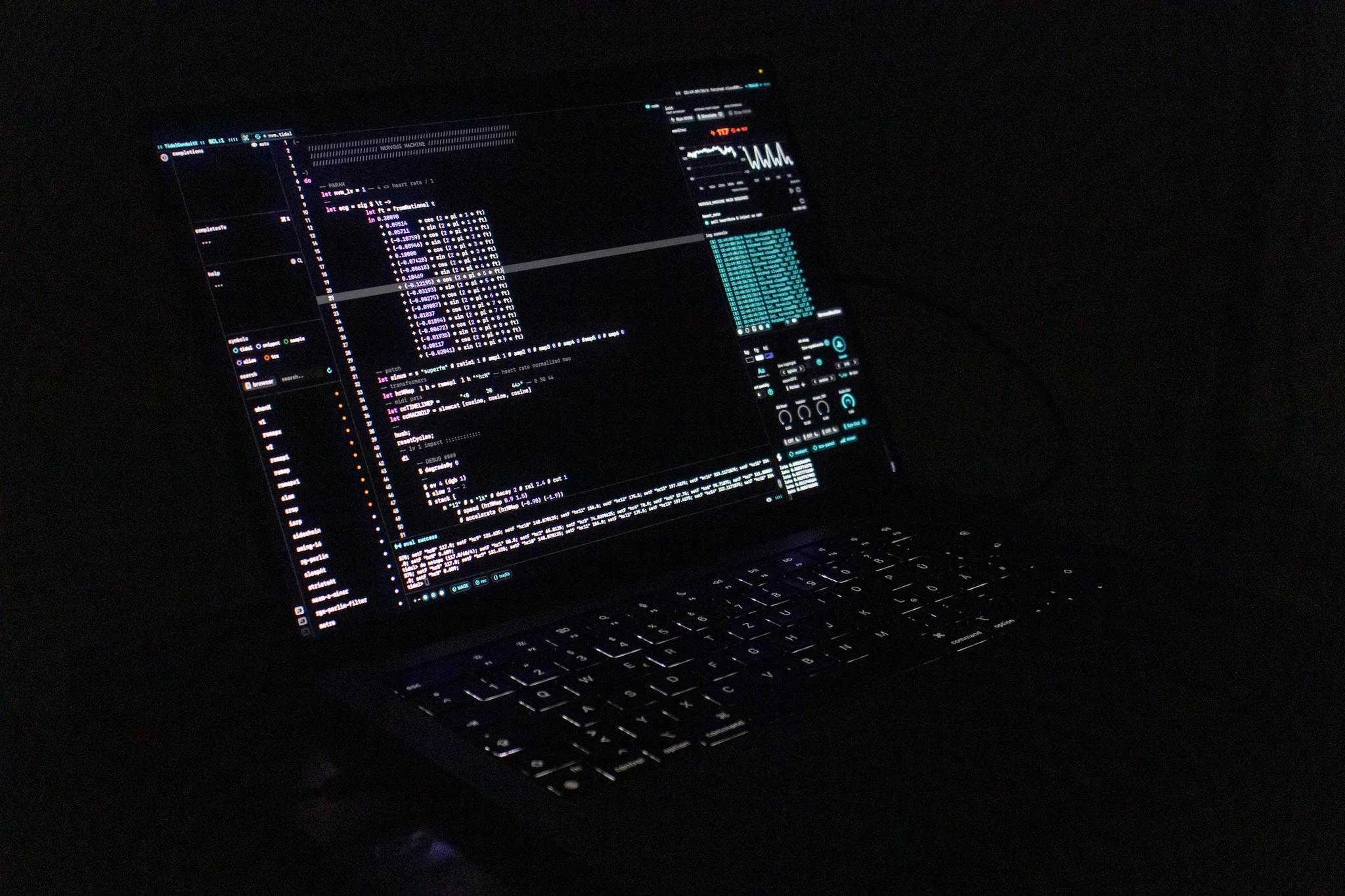 Custom software (an extension of my live coding editor 