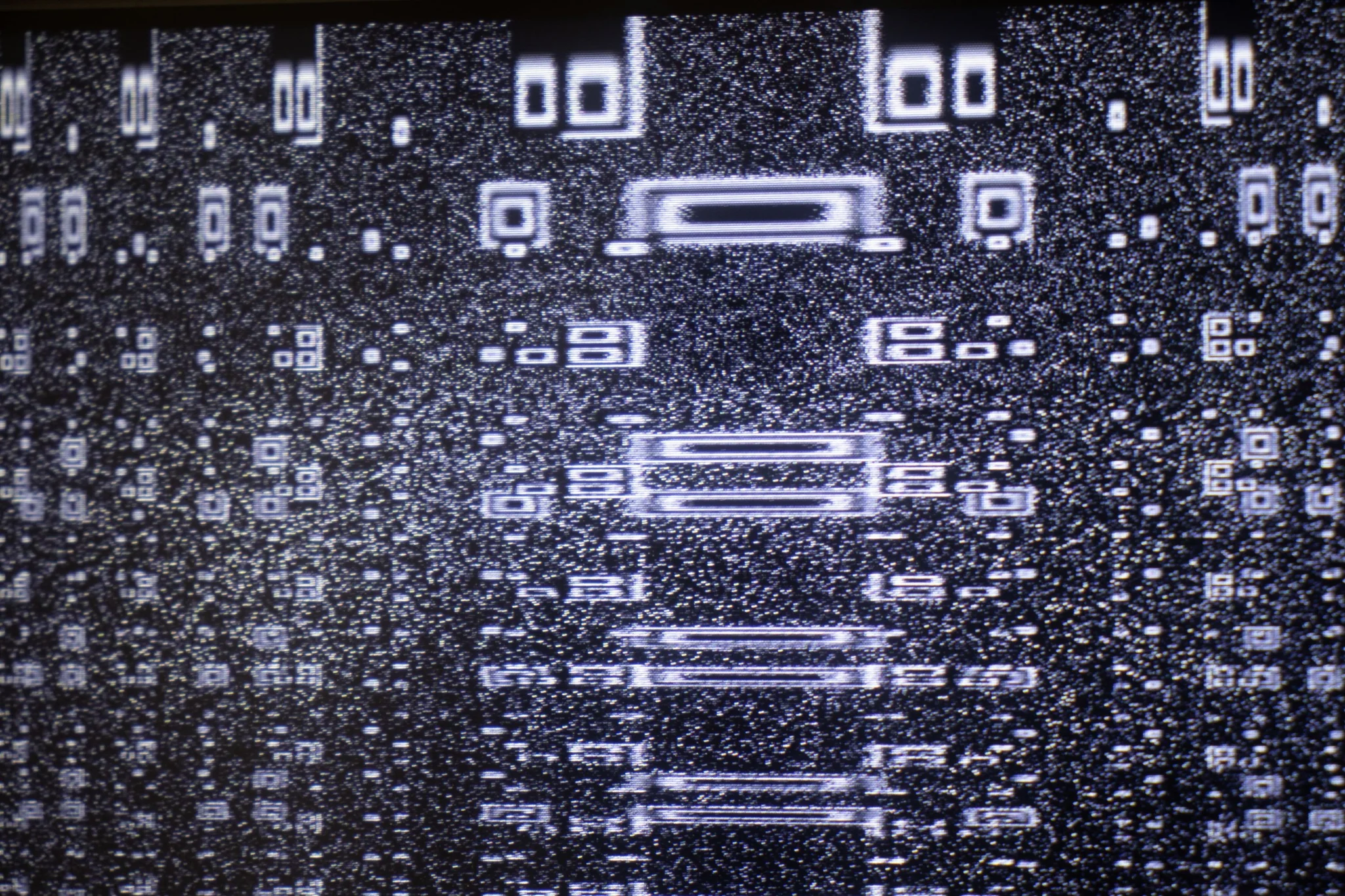 .. causing qr codes to appear & warp